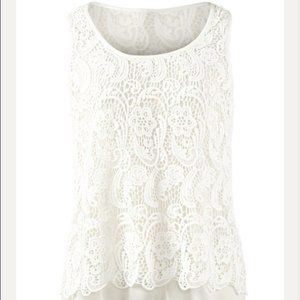 Cabi Bobbin Lace Top